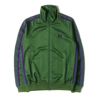 ニードルス(Needles)の新品 NEEDLES ニードルズ ジャケット サイズ:S 23AW パピヨン刺繍 サイドライン トラックジャケット Track Jacket-Poly Smooth NS244 ジャージ グリーン アウター 【メンズ】(ジャージ)