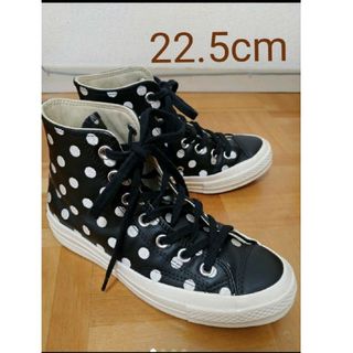 オールスター(ALL STAR（CONVERSE）)のCONVERSE ALL STAR★レザーハイカット／22.5cm美品(スニーカー)