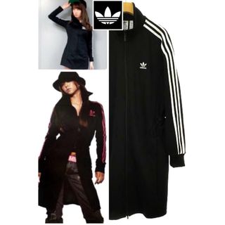 アディダス(adidas)のアディダス ワンピース ジャージ ジャケット  きゃりー こじはる 安室ちゃん(ミニワンピース)