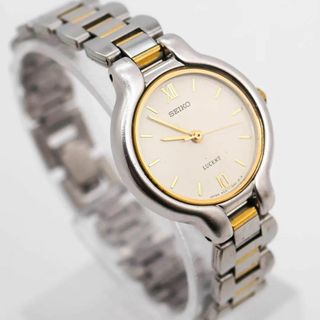 セイコー(SEIKO)の《希少》SEIKO LUCENT 腕時計 アイボリー クォーツ レディース g(腕時計)