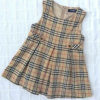 バーバリー(BURBERRY)の90　BURBERRY LONDON　定番チェックのジャンパースカート(ワンピース)