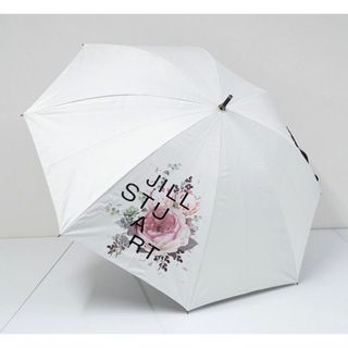 JILLSTUART - 日傘 JILLSTUART ジルスチュアート 晴雨兼用日傘 USED美品 サマーシールド LI フラワープリント UV 遮光 グラス骨 50cm C A0289