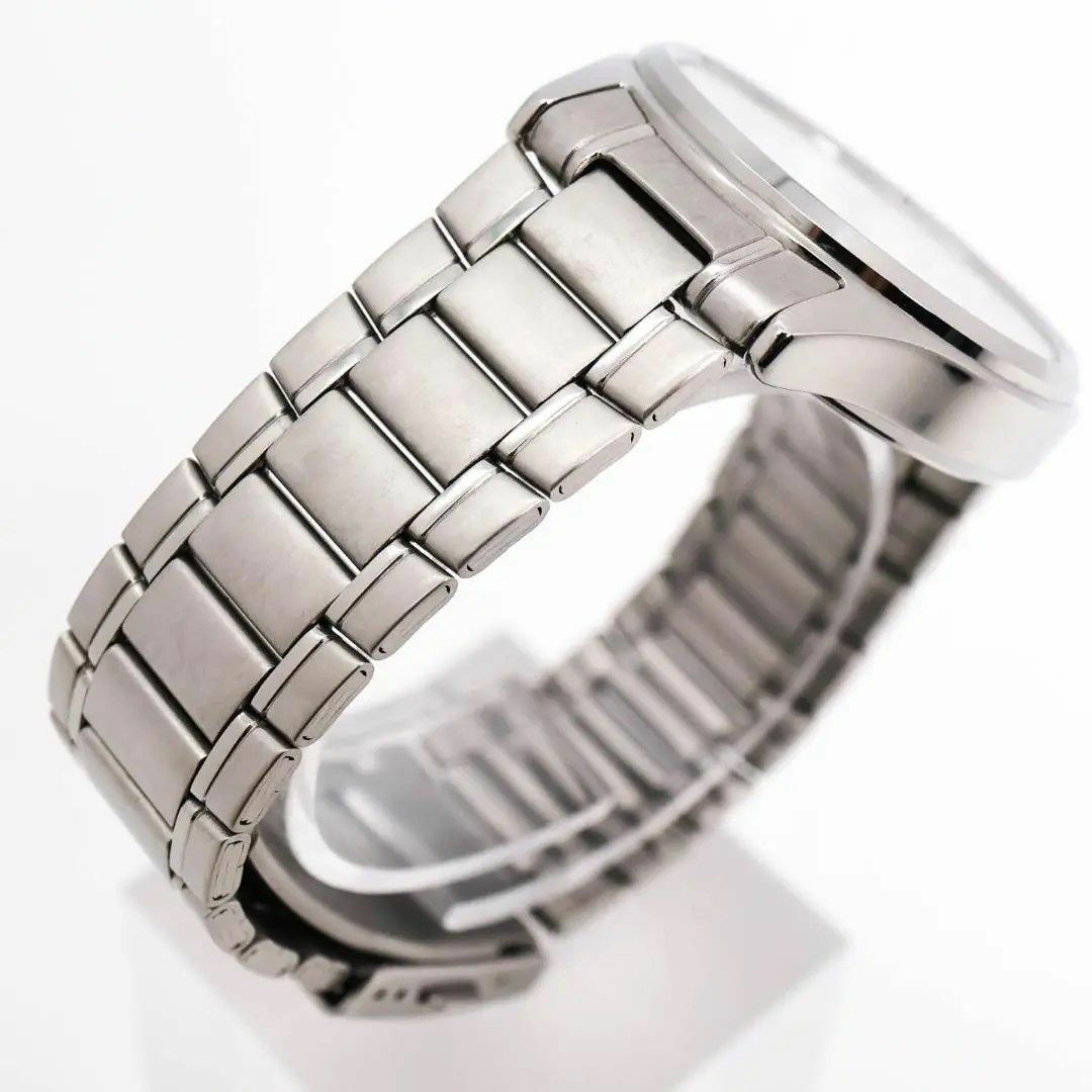 CASIO(カシオ)の《美品》CASIO 腕時計 シルバー クォーツ メンズ デイト e メンズの時計(腕時計(アナログ))の商品写真