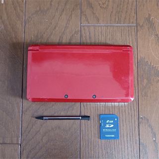 ニンテンドー3DS(ニンテンドー3DS)のニンテンドー3DS メタリックレッド 中古(携帯用ゲーム機本体)