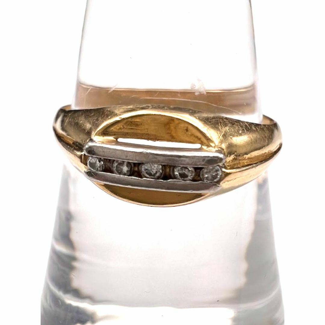 K18 Pt850 ダイヤモンド リング レディースのアクセサリー(リング(指輪))の商品写真