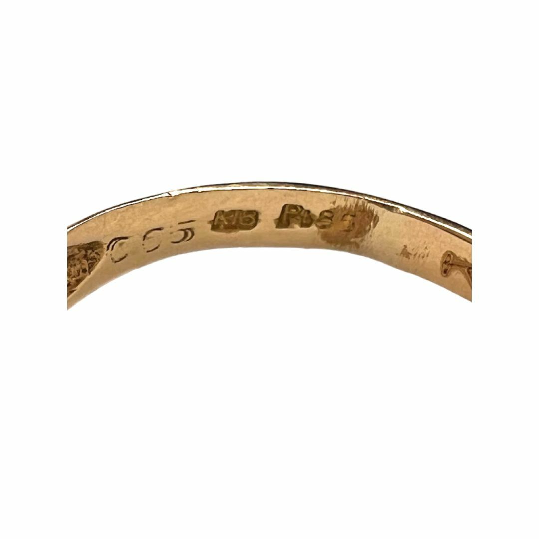 K18 Pt850 ダイヤモンド リング レディースのアクセサリー(リング(指輪))の商品写真