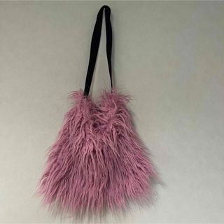 ザラ(ZARA)の美品 インポート♡ ファーバッグ ピンク モンスター　ハンドメイド(トートバッグ)