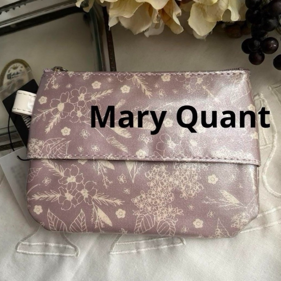 MARY QUANT(マリークワント)の新品 マリークワント スプリングブルームティッシュケースポーチ 紫 レディースのファッション小物(ポーチ)の商品写真