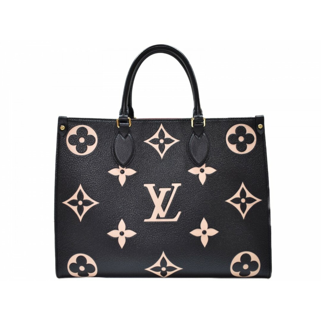 LOUIS VUITTON(ルイヴィトン)の【箱・布袋あり】LOUIS VUITTON　ルイヴィトン　オンザゴーMM　M45495　バイカラー モノグラム・アンプラント　ブラック×ベージュ　トートバッグ　ショルダーバッグ　レディース　メンズ　ユニセックス　シンプル　ギフト　プレゼント包装可　【中古】　松山久万ノ台店 メンズのバッグ(トートバッグ)の商品写真