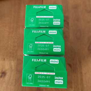 フジフイルム(富士フイルム)のチェキ フィルム instax mini（10枚x2パック）3つセット(フィルムカメラ)