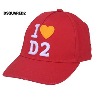 ディースクエアード(DSQUARED2)のDSQUARED2 ディースクエアード BASEBALL CAP BCW0017 05C00001 4065 ベースボールキャップ レッド(キャップ)