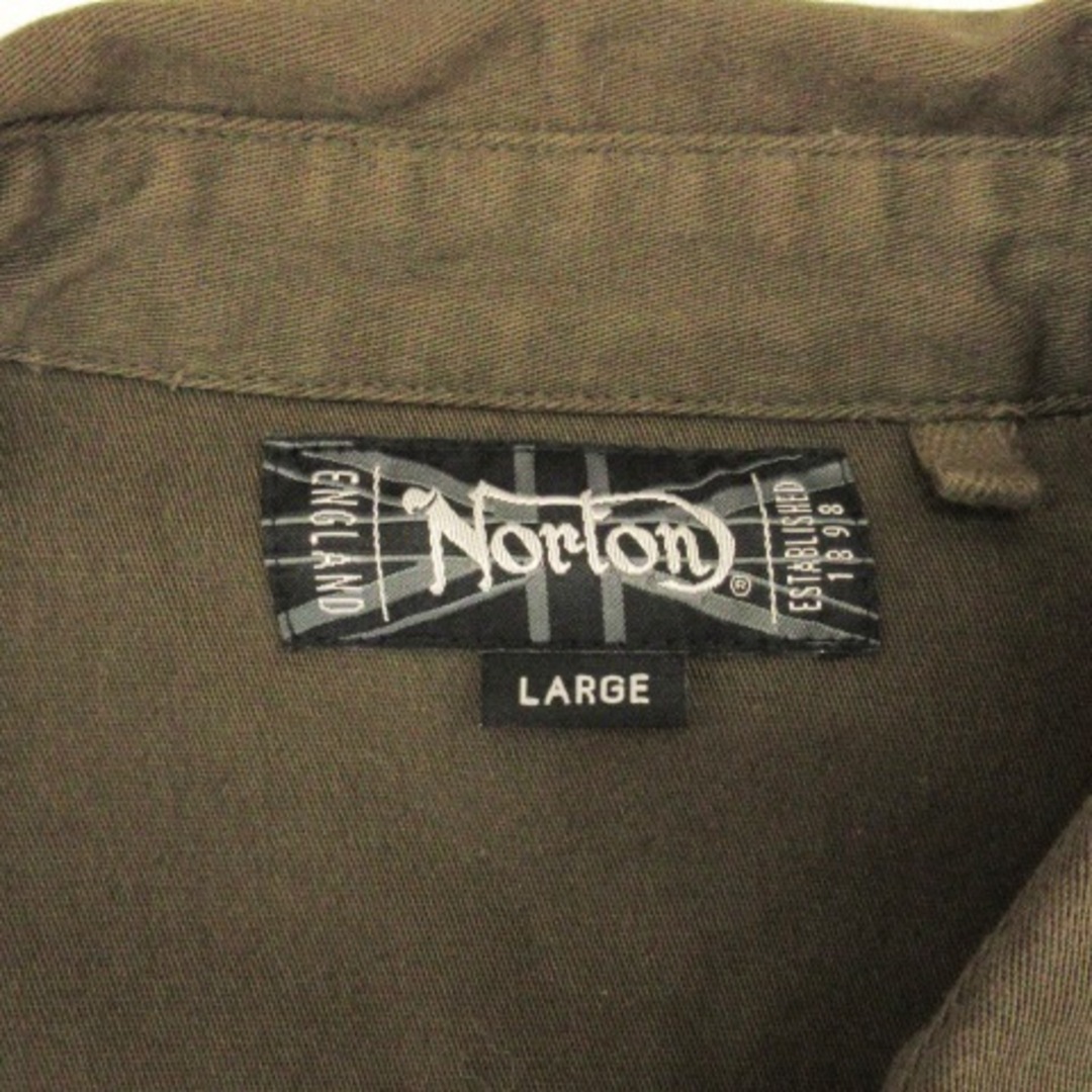 other(アザー)のノートン Norton シャツ 長袖 バック刺繍 ストレッチ カーキ L メンズのトップス(シャツ)の商品写真