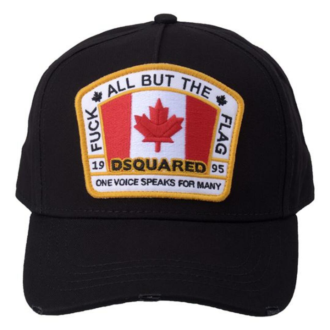 DSQUARED2(ディースクエアード)のDSQUARED2 ディースクエアード PATCH BASEBALL CAPS ベースボールキャップ BCM4011 05C00001 2124 ブラック 黒 ブラック メンズの帽子(キャップ)の商品写真