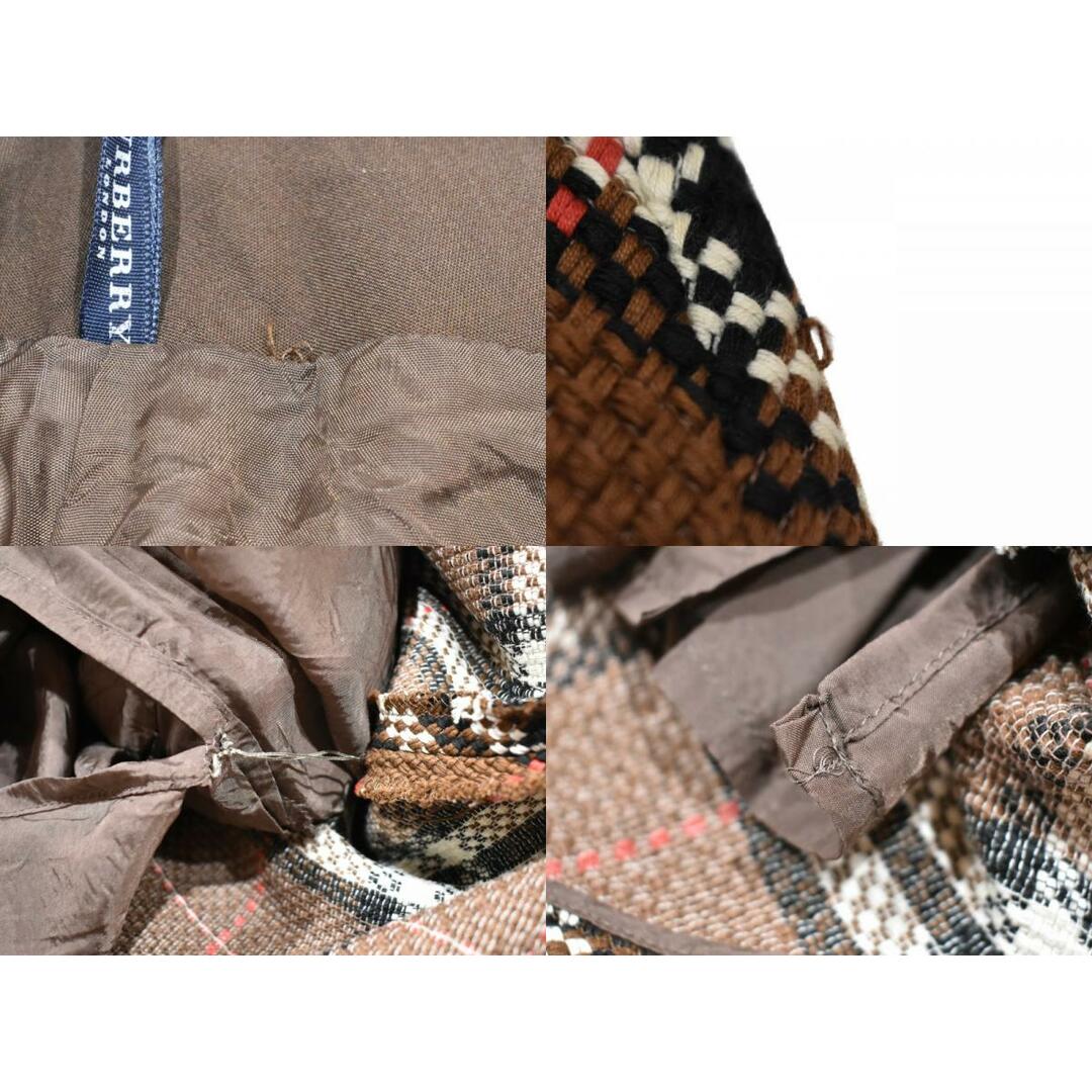 BURBERRY(バーバリー)のBURBERRY　バーバリー　チェックミドル丈スカート　ブラウン系　秋冬　綿　レディース　ギフト　プレゼント包装可　【中古】　松山久万ノ台店 レディースのスカート(その他)の商品写真