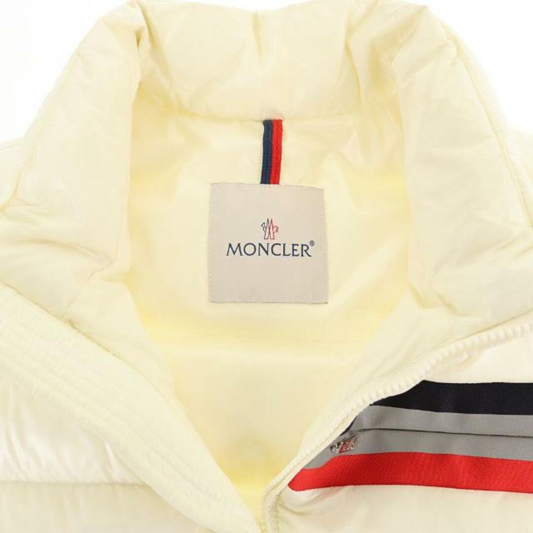 MONCLER(モンクレール)のモンクレール ダウンベスト PARPAILLON C0604 中古 メンズ サイズ3 ホワイト MONCLER 【中古】 | ジャケット ブランド ファッション 服 アウター 秋冬 シンプル 白 ABランク メンズのジャケット/アウター(ダウンベスト)の商品写真