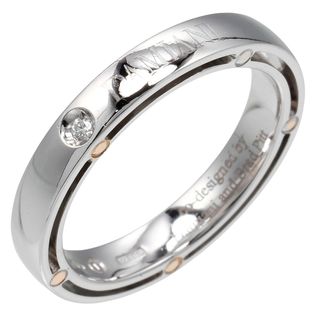 ダミアーニ(Damiani)の【Damiani】ダミアーニ Dサイド K18ゴールド×ダイヤモンド×WG PG 8.5号 約3.78g _ リング・指輪(リング(指輪))