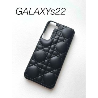 GALAXYs22 キルティングブラック黒ギャラクシーケース新品送料込み(Androidケース)