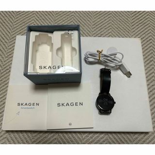 SKAGEN - SKAGEN スマートウォッチ　レザーベルト