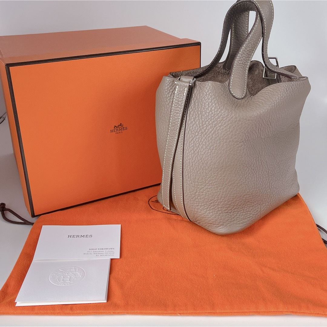 Hermes(エルメス)のエルメス　HERMES ピコタンPM エトゥープ レディースのバッグ(ハンドバッグ)の商品写真