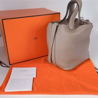 エルメス(Hermes)のエルメス　HERMES ピコタンPM エトゥープ(ハンドバッグ)