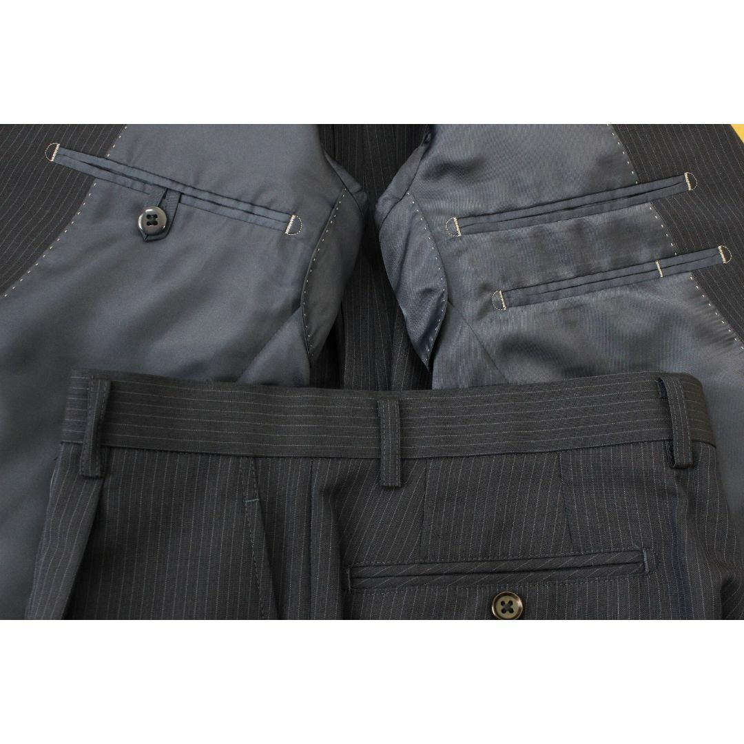 AEON(イオン)の【新品同様】TOPVALU トップバリュ スーツ Y5 メンズ スリム体 M 紺 メンズのスーツ(セットアップ)の商品写真