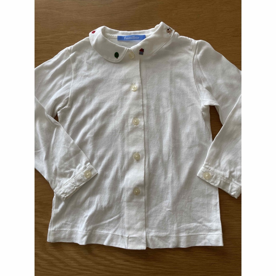 familiar(ファミリア)の100㎝　familiar コットン ブラウス キッズ/ベビー/マタニティのキッズ服女の子用(90cm~)(ブラウス)の商品写真