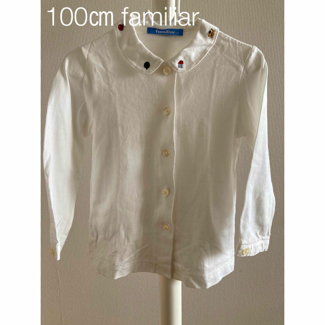 familiar(ファミリア)の100㎝　familiar コットン ブラウス キッズ/ベビー/マタニティのキッズ服女の子用(90cm~)(ブラウス)の商品写真