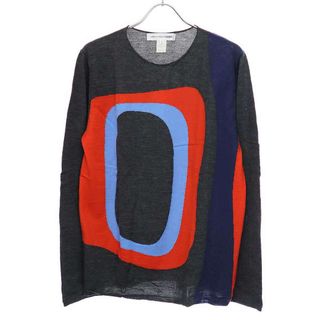 コムデギャルソン(COMME des GARCONS)のCOMME des GARCONS SHIRT コムデギャルソンシャツ 18AW ウールグラフィックデザインニットセーター ミックス M W26503-3(ニット/セーター)