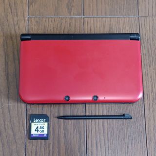 ニンテンドー3DS(ニンテンドー3DS)のニンテンドー3DS LL レッド×ブラック 中古(携帯用ゲーム機本体)