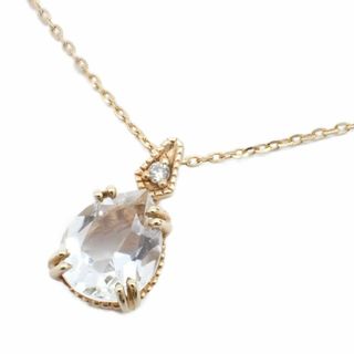 アガット(agete)のagete アガット ネックレス K10/クォーツ/ダイヤモンド0.007ct(ネックレス)