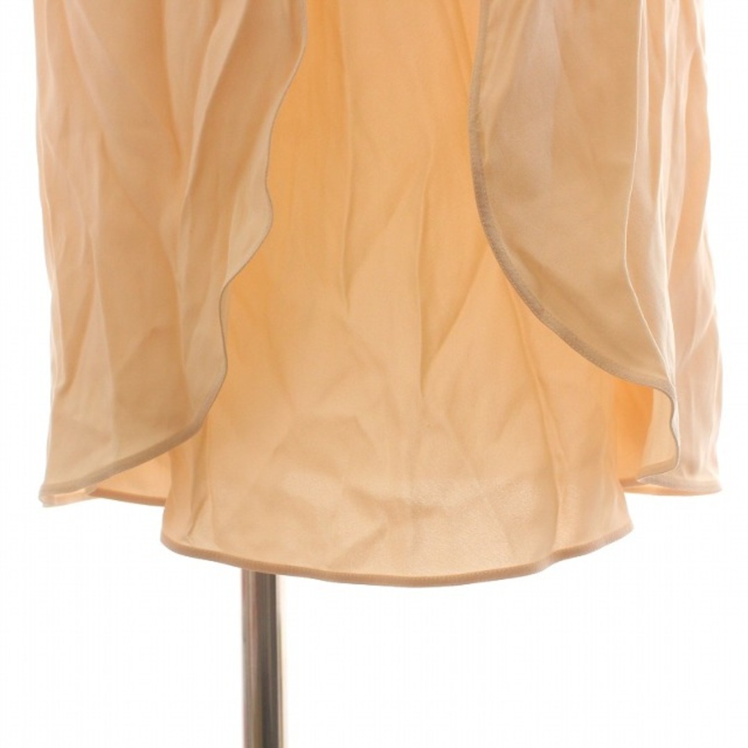 Chloe(クロエ)のクロエ ワンピース ドレス シフォン ウエストリボン 34 XS ピンクベージュ レディースのワンピース(ひざ丈ワンピース)の商品写真