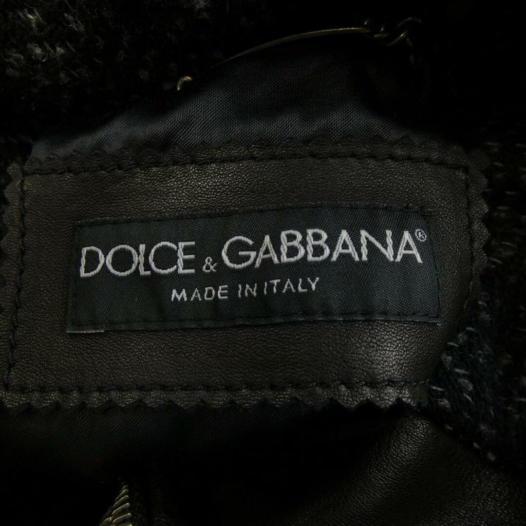 DOLCE&GABBANA(ドルチェアンドガッバーナ)のドルチェアンドガッバーナ DOLCE&GABBANA レザージャケット レディースのジャケット/アウター(テーラードジャケット)の商品写真