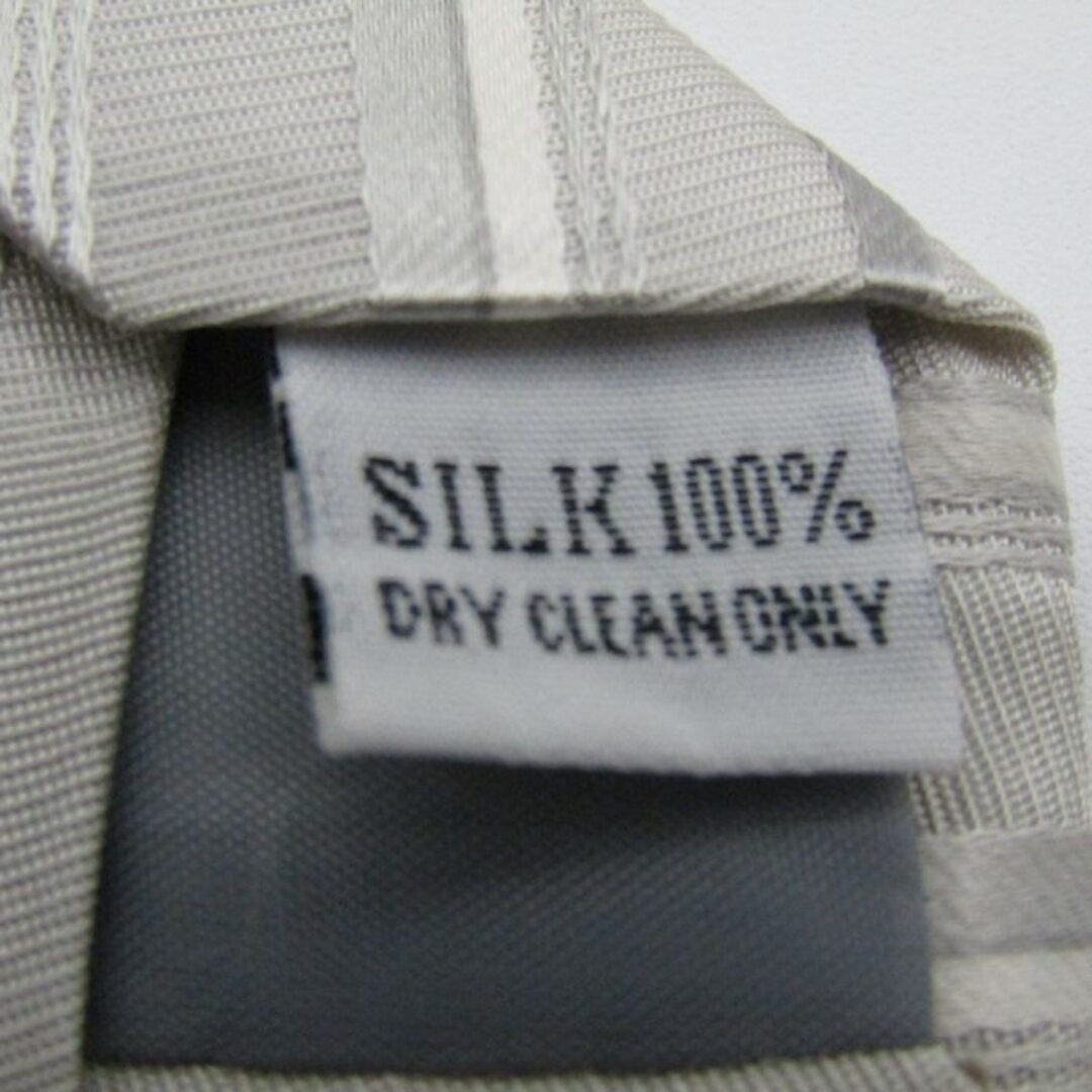 オリヒカ ブランド ネクタイ シルク ストライプ柄 ライン柄 メンズ ホワイト ORIHICA メンズのファッション小物(ネクタイ)の商品写真