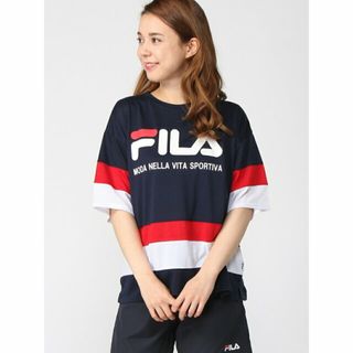 フィラ(FILA)の【NV】FILA/(W)スムース切替Tシャツ(カットソー(長袖/七分))