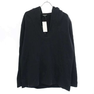 アンドゥムルメステール(Ann Demeulemeester)のANN DEMEULEMEESTER アンドゥムルメステール 20SS HOODIE GRIMM プルオーバーパーカー ブラック XXS(パーカー)