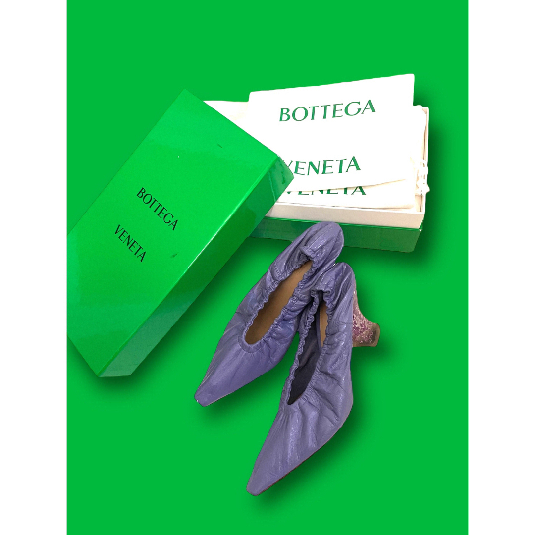 Bottega Veneta(ボッテガヴェネタ)のBOTTEGA VENETA  クリアグリッターヒールパンプス レディースの靴/シューズ(ハイヒール/パンプス)の商品写真