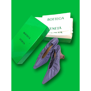 ボッテガヴェネタ(Bottega Veneta)のBOTTEGA VENETA  クリアグリッターヒールパンプス(ハイヒール/パンプス)