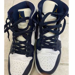 ジョーダン(Jordan Brand（NIKE）)のAJ1 mid obsidian(スニーカー)