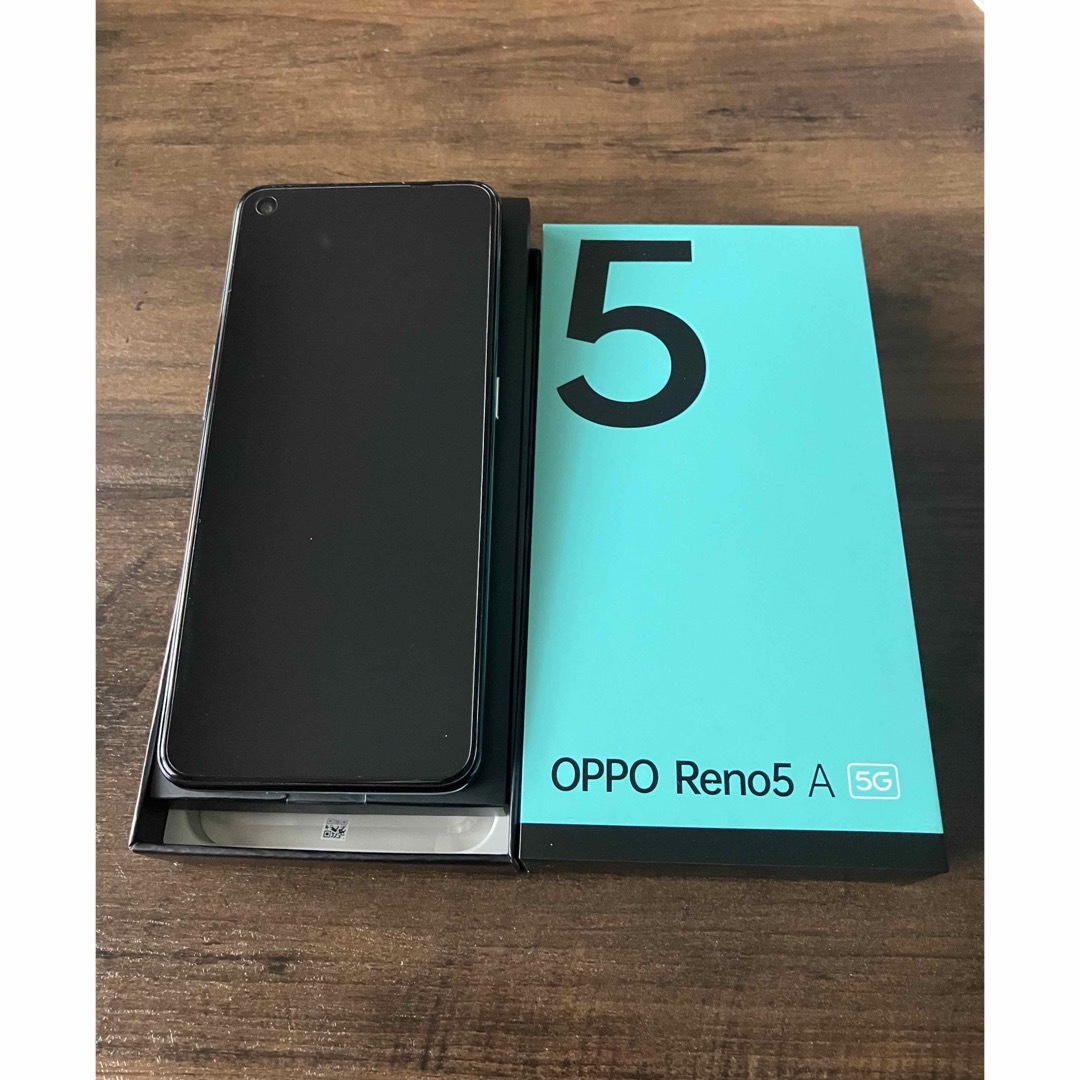 OPPO RENO5 A SIMフリー スマートフォン アイスブルー スマホ/家電/カメラのスマートフォン/携帯電話(スマートフォン本体)の商品写真