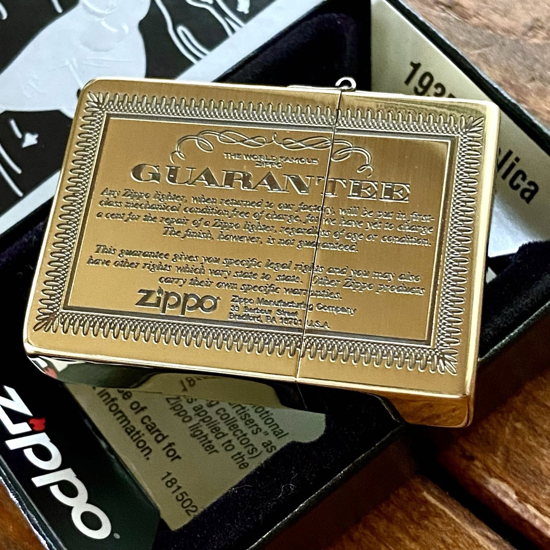 ZIPPO(ジッポー)の新品 ZIPPO 1935 レプリカ ギャランティー BS ブラス ジッポー メンズのファッション小物(タバコグッズ)の商品写真