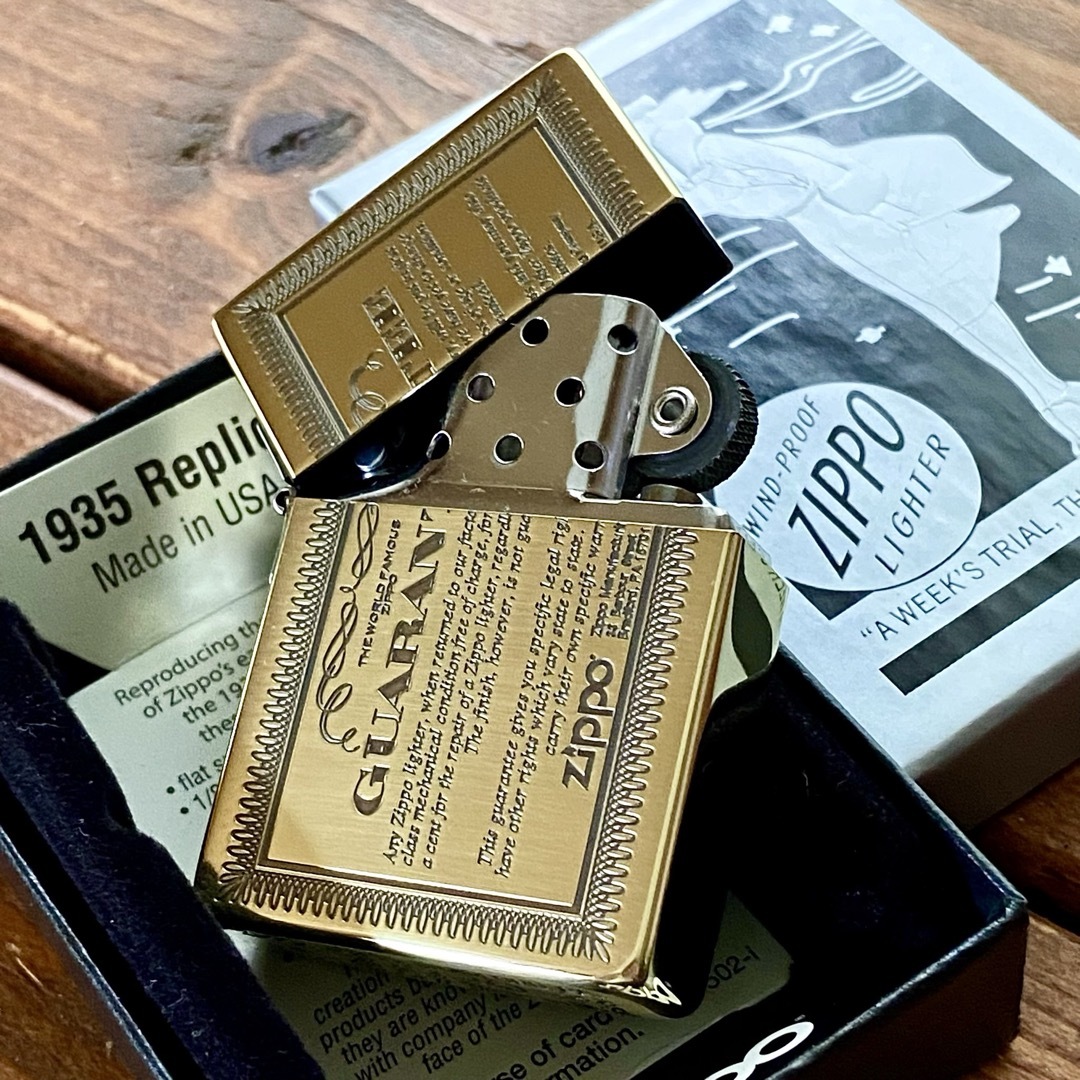 ZIPPO(ジッポー)の新品 ZIPPO 1935 レプリカ ギャランティー BS ブラス ジッポー メンズのファッション小物(タバコグッズ)の商品写真