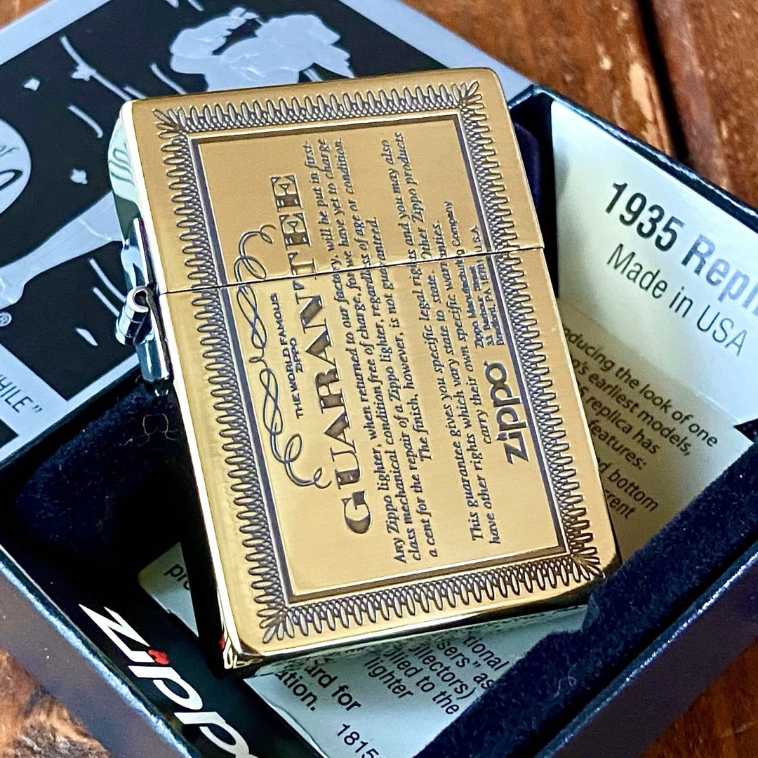 ZIPPO(ジッポー)の新品 ZIPPO 1935 レプリカ ギャランティー BS ブラス ジッポー メンズのファッション小物(タバコグッズ)の商品写真