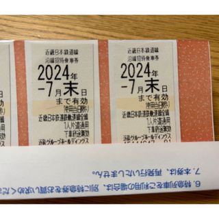 キンテツヒャッカテン(近鉄百貨店)の近鉄電車　株主優待乗車券(鉄道乗車券)