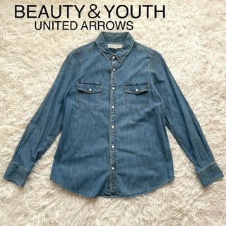 ビューティアンドユースユナイテッドアローズ(BEAUTY&YOUTH UNITED ARROWS)の【ほぼ未使用】BEAUTY&YOUTH UNITED ARROWS　デニムシャツ(シャツ/ブラウス(長袖/七分))