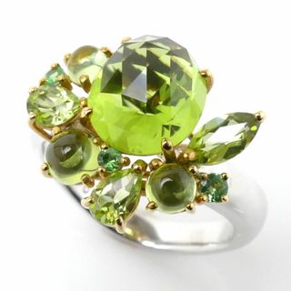 タサキ(TASAKI)のTASAKI タサキ K18WG ホワイトゴールド リング・指輪 ペリドット2.96ct 7.5号 7.1g レディース【中古】【美品】(リング(指輪))