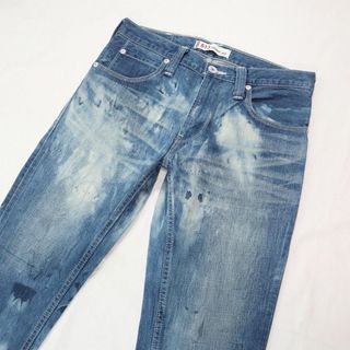 リーバイス(Levi's)の希少 リーバイス513 ムラ加工スキニージーンズ ストレートデニム W32(デニム/ジーンズ)