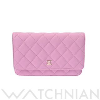 シャネル(CHANEL)の中古 シャネル CHANEL AP0250 ランダム品番 レディース ショルダーバッグ マトラッセ ピンク /ゴールド金具 グレインドカーフスキン(ショルダーバッグ)