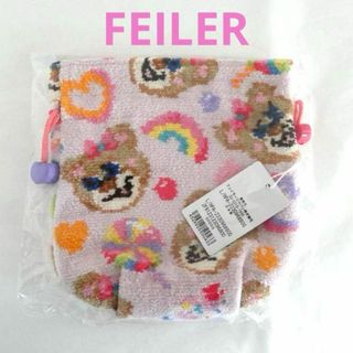 FEILER - フェイラー ルージュボーダー チェーン付きポーチの通販 by ...