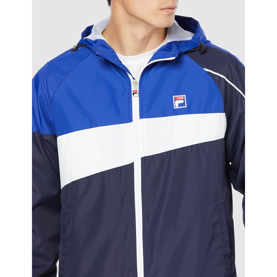 FILA(フィラ)のFILA フィラ ウィンドアップパーカージャケット VM7013青 メンズM新品 スポーツ/アウトドアのテニス(ウェア)の商品写真