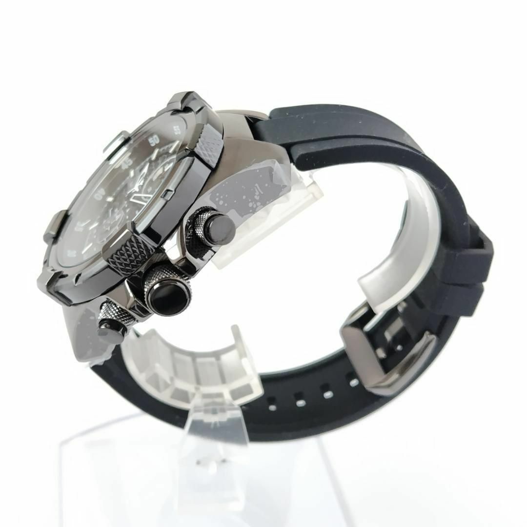 INVICTA(インビクタ)のシリコンベルト新品メンズ腕時計インビクタ クロノグラフ ブラック黒クォーツ メンズの時計(腕時計(アナログ))の商品写真